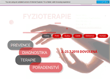 Tablet Screenshot of mujfyzioterapeut.cz